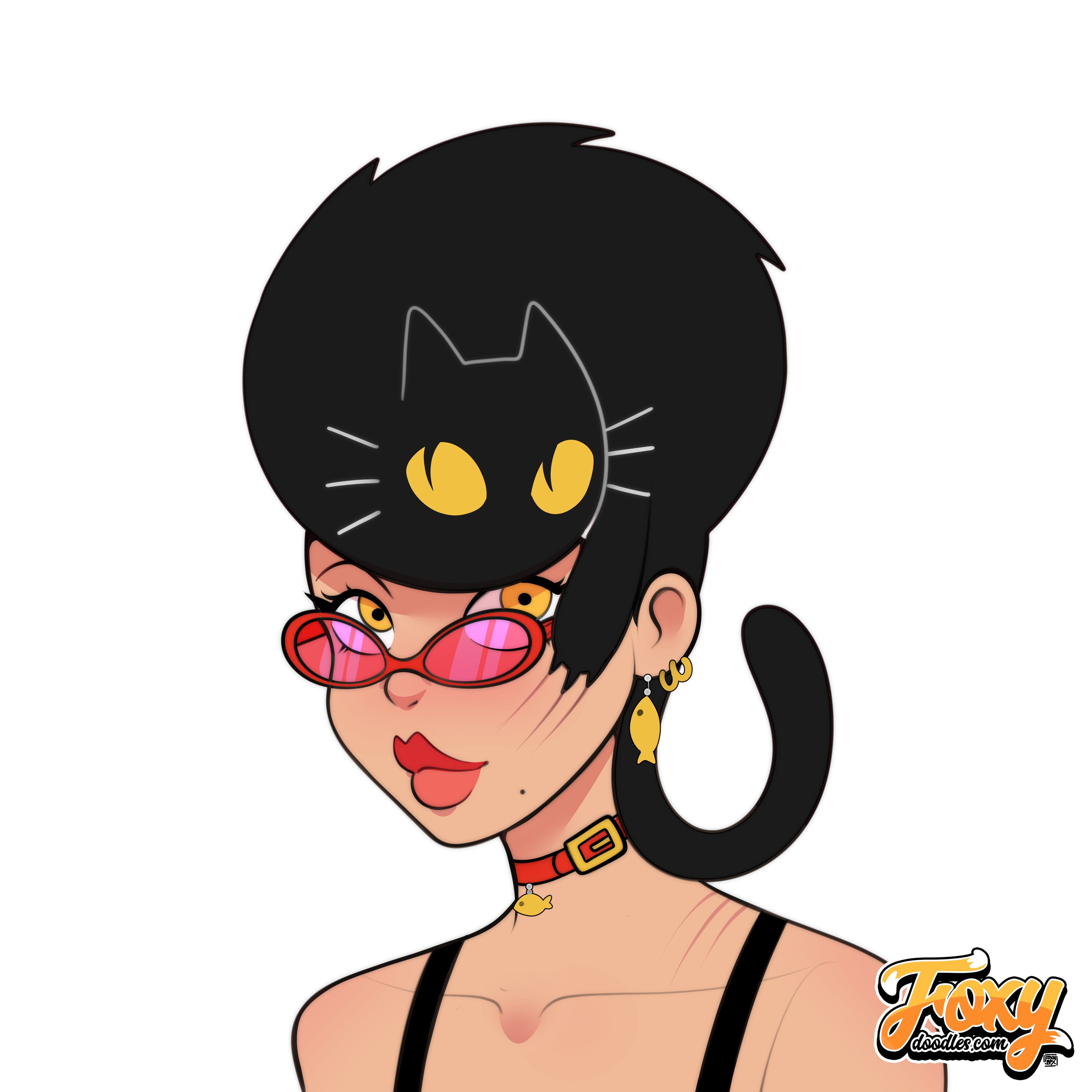 Cat Girl — Pink Sunglasses