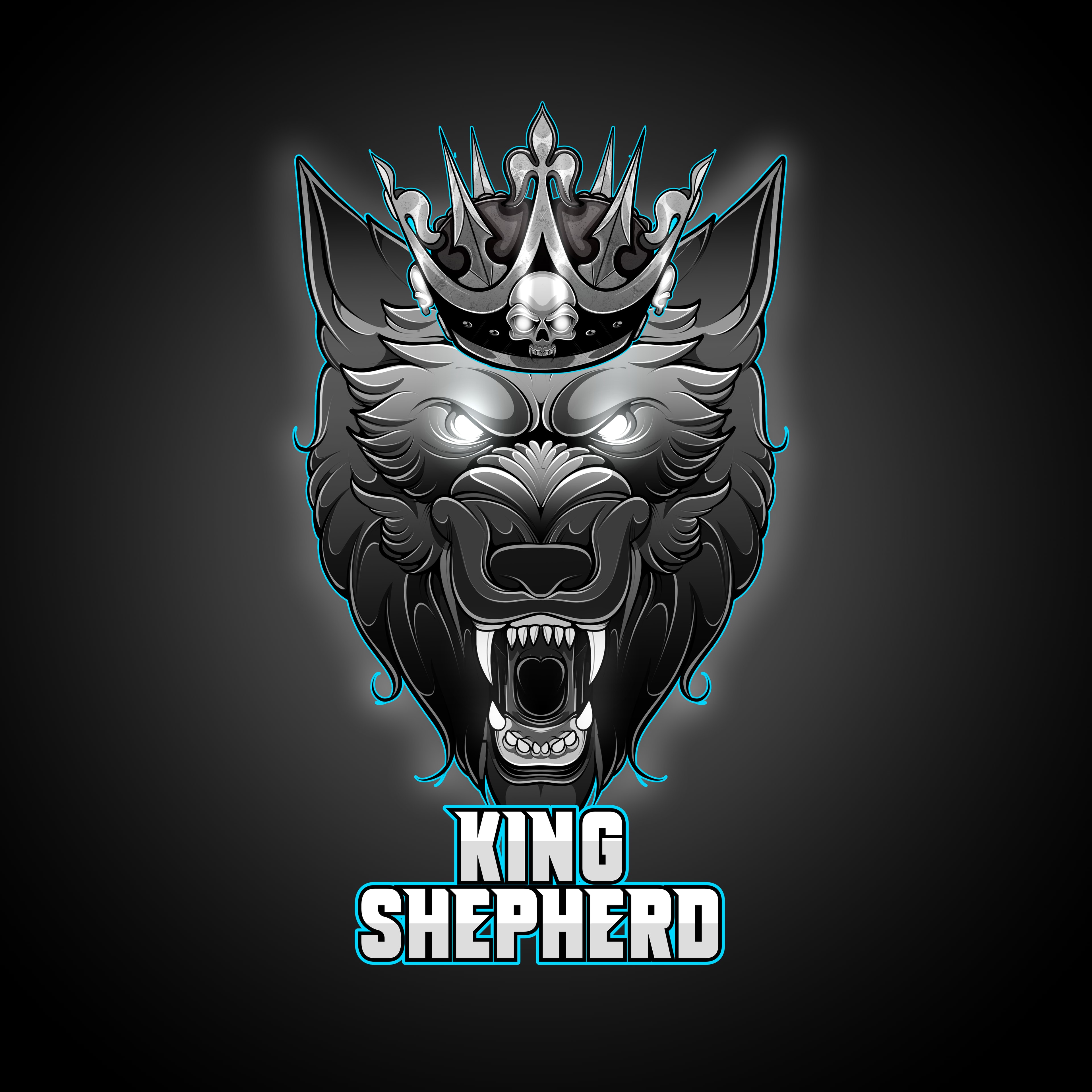 King Shepherd — Mascot Logo