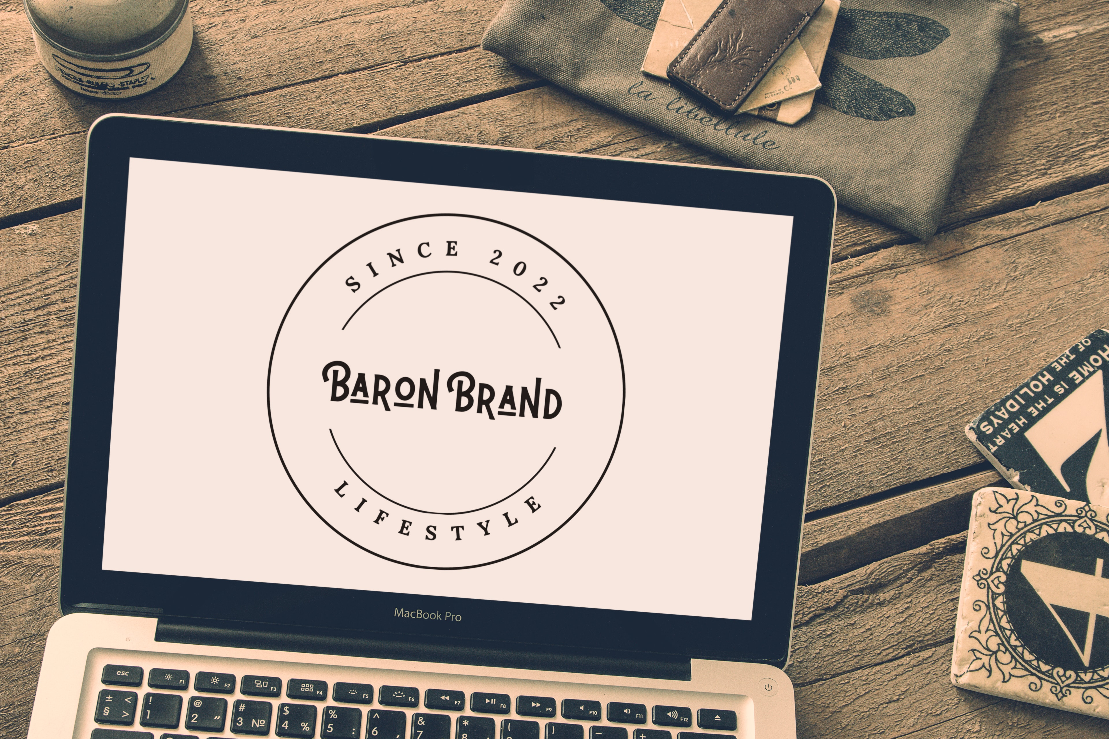 Baron Brand Lifestyle — Badge Logo